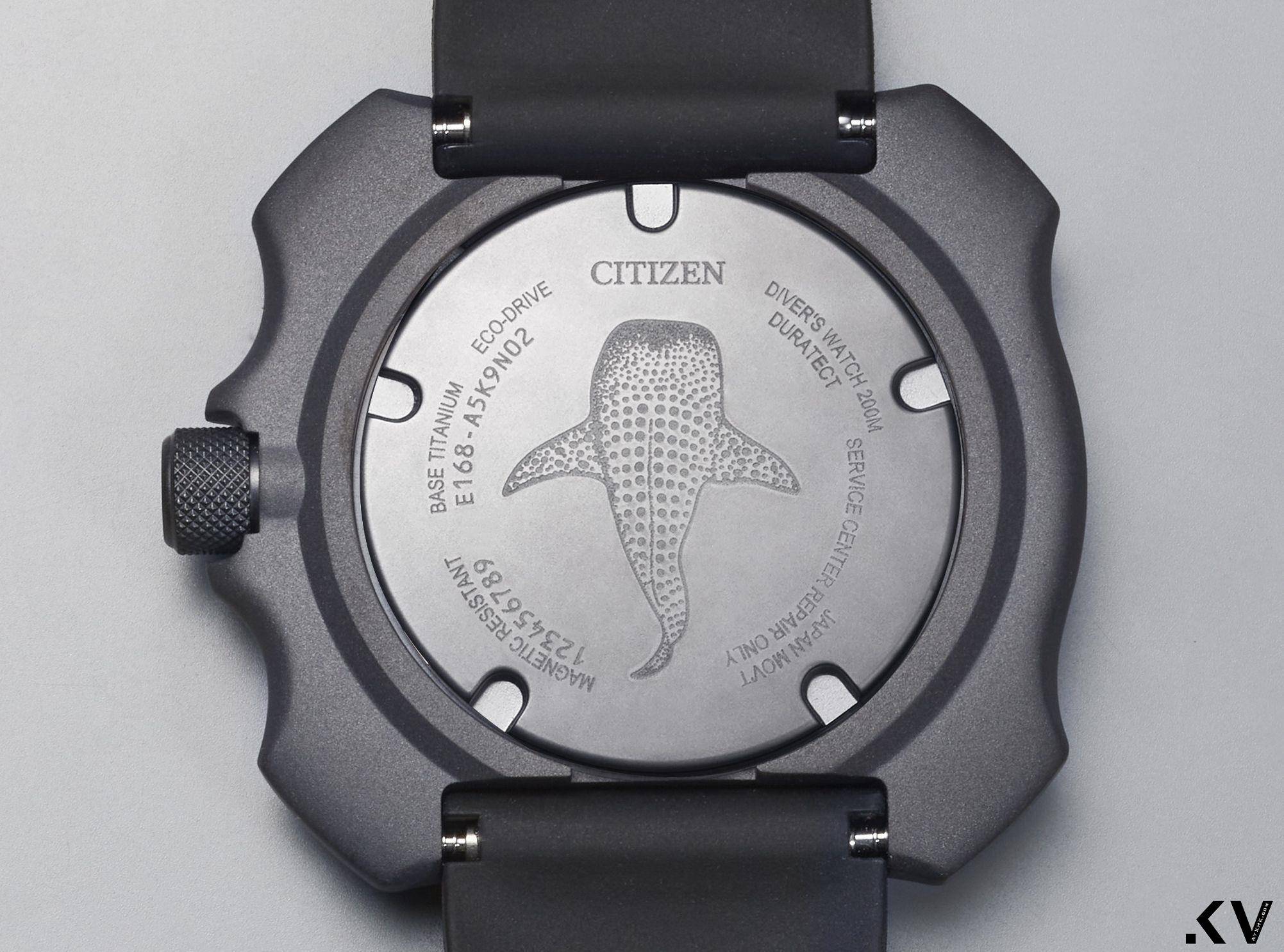 鲸鲨斑点点缀CITIZEN面盘　四角护罩潜水表辨识度超高 奢侈品牌 图2张